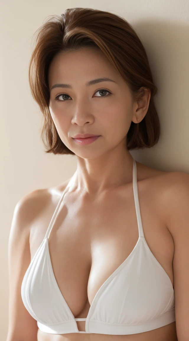 masutepiece, Best Quality, Photorealsitic, super detailed skin, Sharpen, Perfect Anatomy, Anatomy, "japanese mature, 独奏, 98 years old, Longhaire、old body, Large breasts, （thick waist）、Plump body, Keep your mouth tightly closed, Serious look,Mature AV Actre...