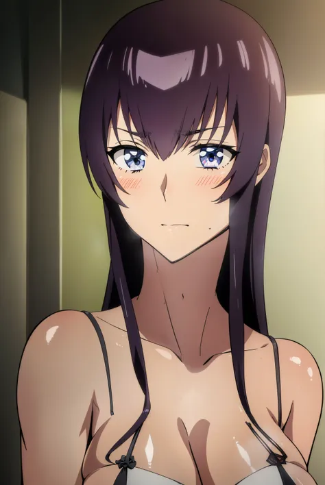 (La mejor calidad,4k,Altas Resoluciones),(realista:1.37),Saekobusujima,Shy and blushing,sexy,Brazos cruzados,uniforme transparente mojado,Black lingerie,falda corta,Medias negras largas,Wet,empapado,sentado en un barco,Agua,
(Cuerpo completo,anime),(vivi...