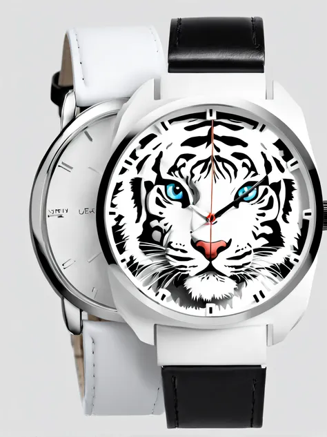 Product design，Poster design，（Little white tiger creative watch），