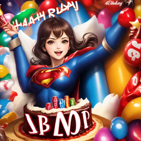 Super gal cola happy birthday image