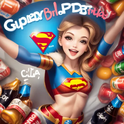 Super gal cola happy birthday image