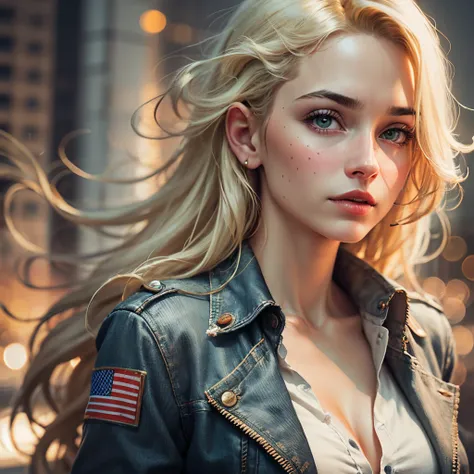 realistic, blond girl --auto --s2