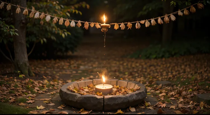 Fairy Altar Ambience 🧚🍄🍂🕯️ | A Whimsical Autumn | English Garden