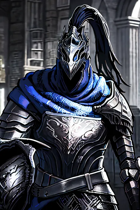 knight, action-packed , helm, ponytail , cloak, night, artorias,