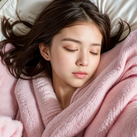 Best-quality, Masterpiece, Ultra-High-Resolution, (Photorealistic:1.4), Raw-Photo, Extremely-Details, Perfect-Anatomy, 

1girl, 15-years-old, the most famous Japanese idol, ((((from above, front view, face focus,close-up)))), wearing warm sleeper pajamas w...