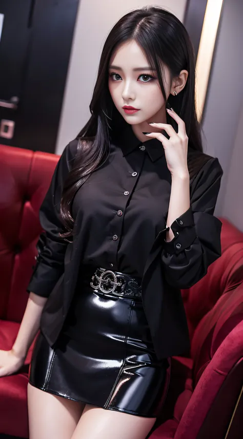 Fascinating beauty、校服、Blouse、jaket、tight skirts、Evil Female Executive、Evil Fall、Dark、brainwash、panthyhose、lacy fabric、Glossy legs、Gloss々Legs、Long Eyeshadow、Evil look、Suspicious look、Hollow eyes、darkened room、Night、wicked、seductiv