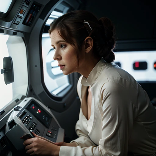 princess leia in a spaceship skswoman