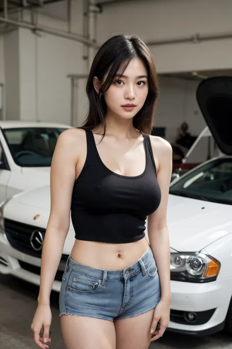 The sexiest Asian big breasts beauty in the world, extremely delicate and beautiful, (in 8K, Raw photo, 超A high resolution, Best Quality, masutepiece:1.2), (realistic illustration), (the Extremely Detailed CG Unity 8K Wallpapers), 1 female in, 28 yo, Beaut...