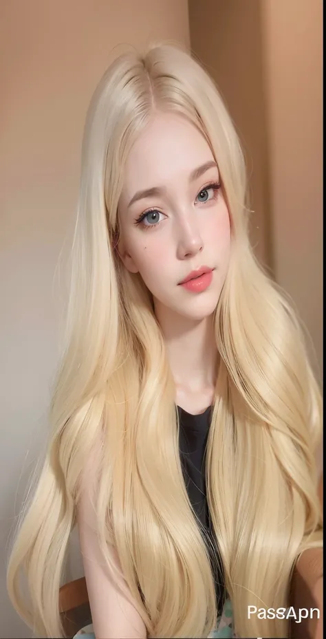 beautiful vintage color, instagram (photorealistic, high resolution:1.4), 1 girl cute sexy, (pajamas:1.4), platinum hair, (silver long hair), ((puffy eyes)), looking at viewer, happy, full body (8k, RAW photo, best quality, masterpiece:1.2), (realistic, ph...