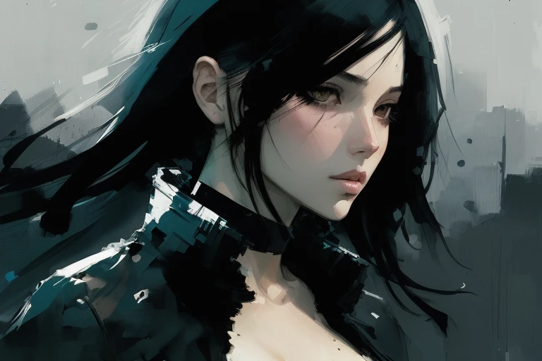 (style of ashley wood), 1girl