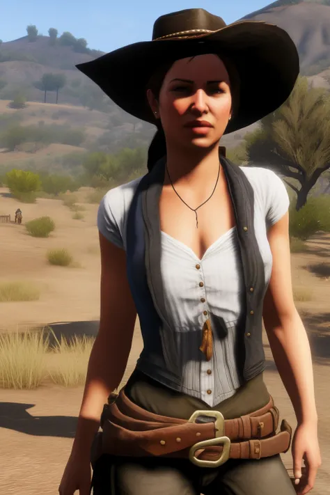 red dead redemption skin, mexican, purple, woman, masculine, mesomorph