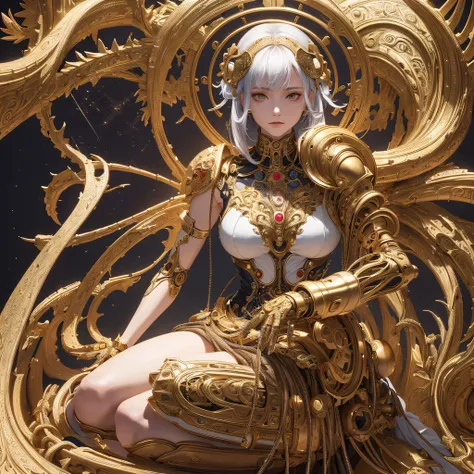 ((:1.1)), (tmasterpiece, top-quality, Best quality at best, offcial art, Beautiful and beautiful:1.2), (1个Giant Breast Girl:1.3), extremely detaile,Colorful,The most detailed ((ultra - detailed)), (Highly detailed CG illustration), ((Extremely Delicately B...