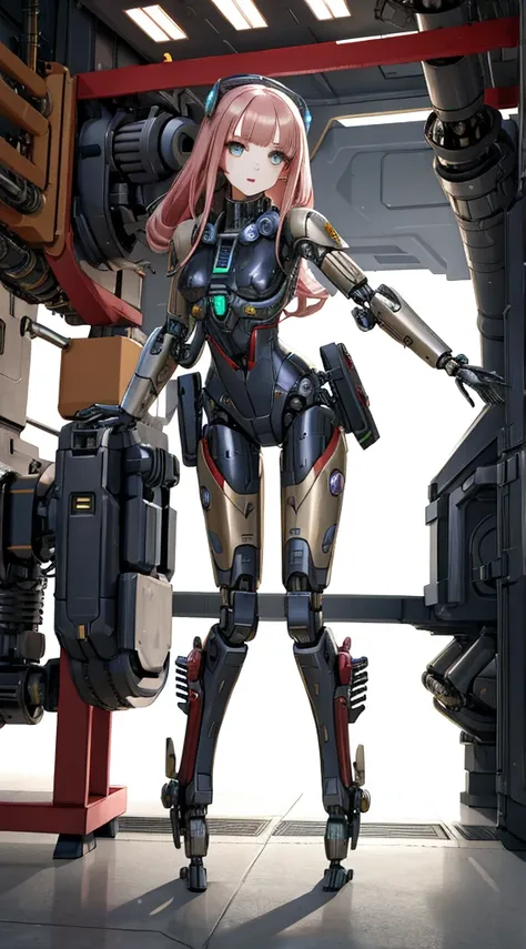 (best quality, high_resolution, distinct_image),girl,bionic mecha, alien