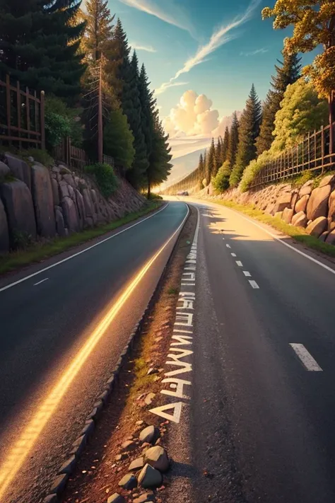 How about a picture of a winding road, with lots of rocks and obstacles along the way, but with a bright light on the horizon? This could represent the journey of life, with the message "Dont Give Up" written in the sky or along the road. The idea is to co...