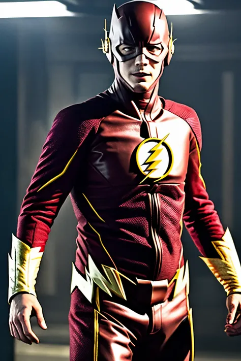 Lucas Till como o super heroi The Flash