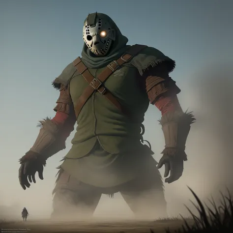 Jason Voorhees as a boss in shadow of the Colossus