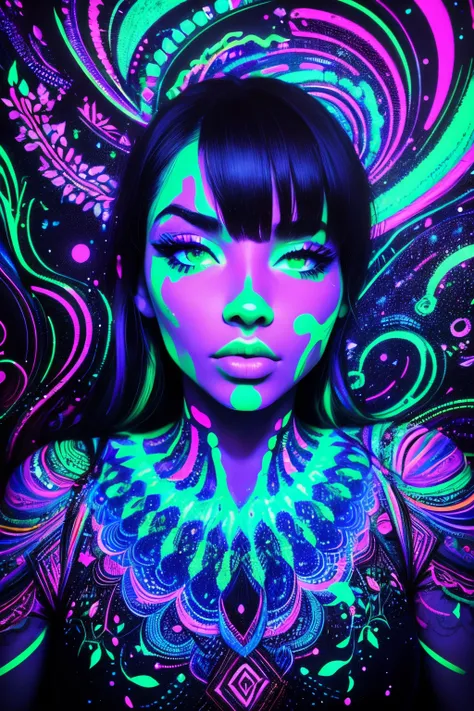 blacklight,1girl