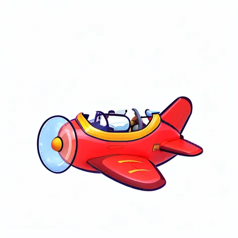 Cartoon planes， The character is flying, Cartoon fantasy spaceship, Planes, Mascot illustration, Fast plane, small retro starship in the sky, Planes, Alphonse Fry, duck shaped spaceship, Planes, duck themed spaceship, colorful illustrations, dabai style, C...