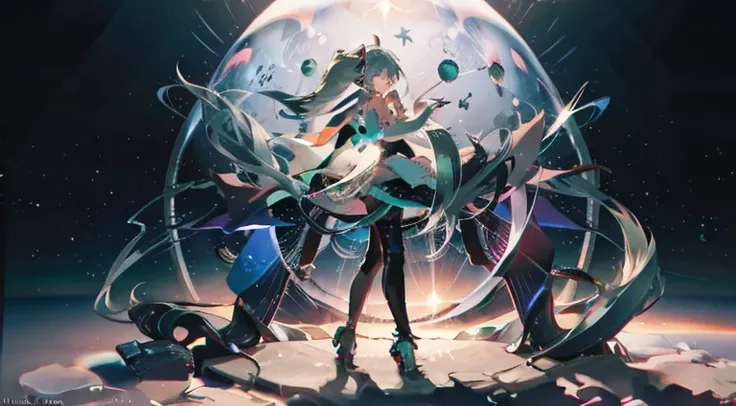 hatsune miku,(Masterpiece:1.2, hiquality), (pixiv:1.4),voluminous lighting,
back light,night time, hatsune(Outstanding picture quality),(The work of the wizard),(ultra-detailliert),(Detailed Eye Image:1.0),(lens flares:1.0),(Cinematic poster:1.0),(The Bord...