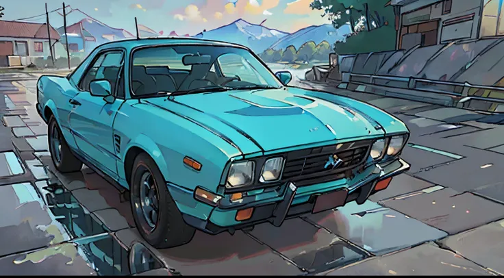 (best quality,highres:1.2),ultra-detailed,(realistic:1.37) car,beautiful exterior scenery, detailed reflection on the car surface, high-quality and precise painting, vibrant colors, natural lighting