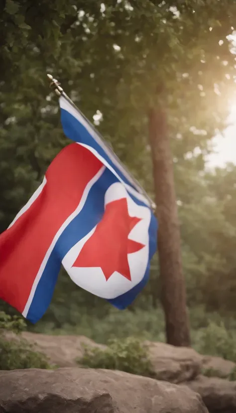 north korea flag🇰🇵