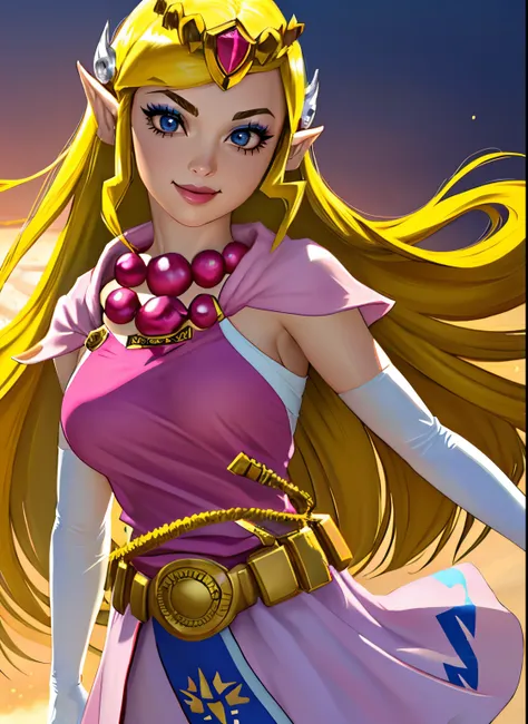 (best quality,4k,8k,highres,masterpiece:1.2),ultra-detailed,(realistic,photorealistic,photo-realistic:1.37),toon zelda,1girl,sol...