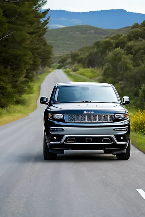 shark driving jeep grand cherokee