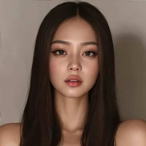 um close up de uma mulher com cabelos longos e um top branco, jennie blackpink, Retrato de Jossi de Blackpink, jossi do blackpink, Parque Roseanne do Blackpink, Parque Ji-min, Retrato Jisoo Blackpink, Heonhwa Choe, Gongbi, Lalisa Manobal, Yanjun Chengt, Ki...