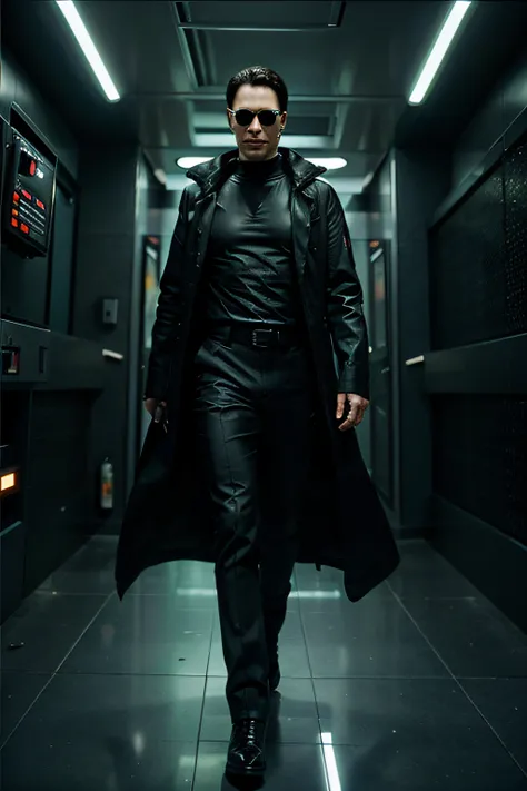 transforme em um personagem de matrix.