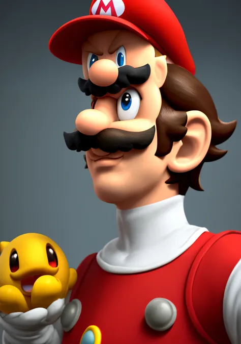 Grotesquely realistic Mario