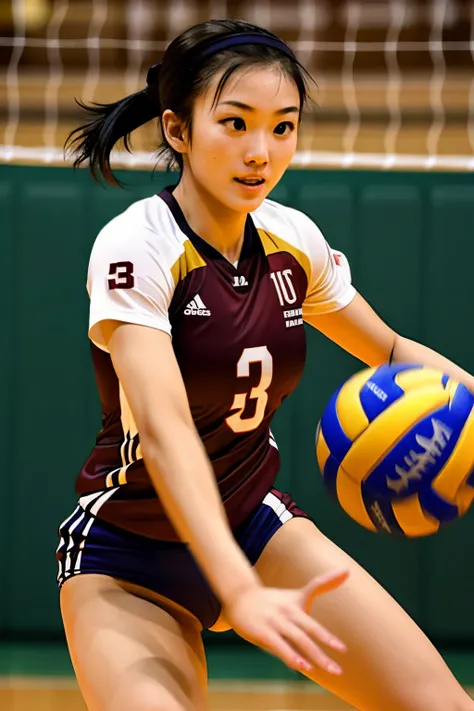 sexy cute
 asian volleyball player