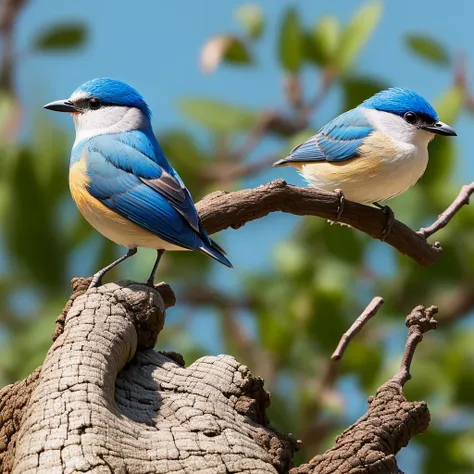 1little bird,best quality, 8k,blue sky