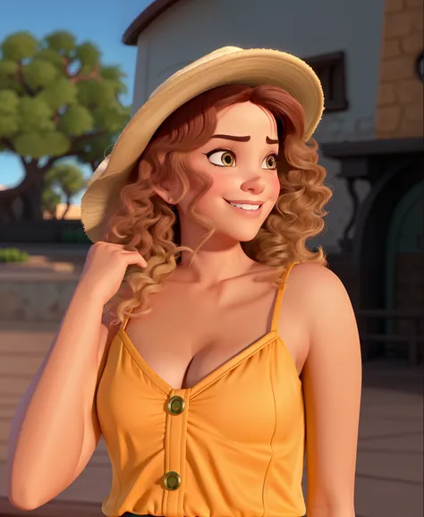 Um mulher branca estilo disney pixar, melhor qualidade, Best Definition