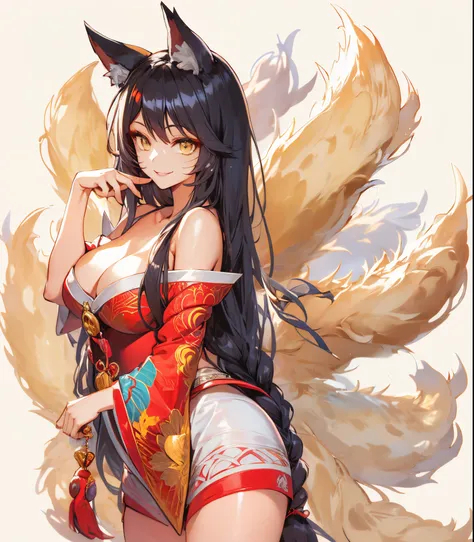 chiaroscuro, UHD, retina, masterpiece, ccurate, award winning, best quality, highres, high quality, high details,Charming, big breasts, ((tempting)),Squinting, smiling, dangerous, charming, mysterious woman