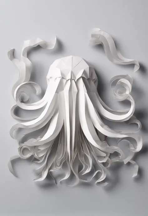 An octopus， (Multidimensional paper:1.5)， artistically， The beautiful，Colorful， tmasterpiece，top-quality，Best quality，offcial art，Beautiful and beautiful，（（8k super realistic））