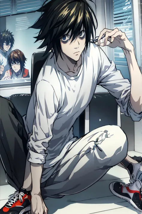 l lawliet wearing jordans