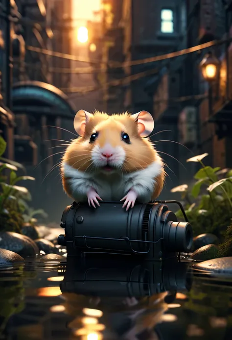 (future hamster:1.3),tmasterpiece，Basic Quality，realistically，offcial art，The content is very detailed，tmasterpiece，Best quality at best，（The is very detailed的 CG unified 8k 壁纸），（Best quality at best），（The best illustrations），（The best shadow），Very detaile...