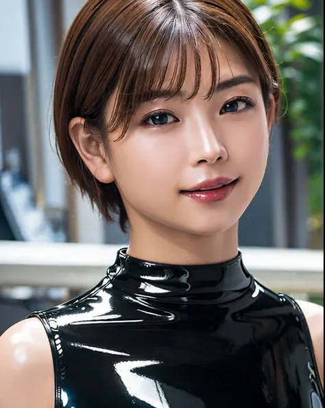 ((best quality, photorealistic, 8k, high res)), 1girl, (skindentation), (professional lighting), (full body:1), (short hair:1), ((looking at viewer:1.5)), perfect proportion, (bokeh), calves plump and muscular, Bending figure, Very detailed skin texture, (...