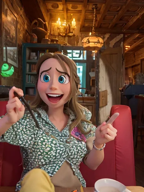 Turn into Pixar, with smiley face