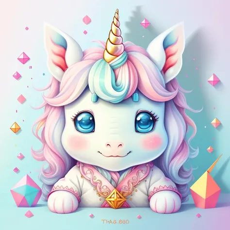 (cute baby unicorn), Munchkin ,Geometric multidimensional wall portrait, livro de arte, Tchibi,
Yang08k, Beautiful, Colouring,
Obras, of the highest quality, best quality, Arte Oficial, Beautiful and Aesthetic,