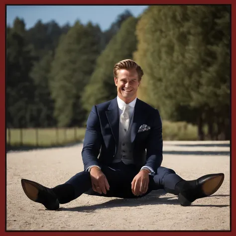 He wears subtle lifts hidden in his boots. His attire is meticulously conservative, with a suit that’s just a tad too snug. His hair is neatly combed, each strand seemingly in a fixed position, complementing his ever-present, self-assured grin that suggest...