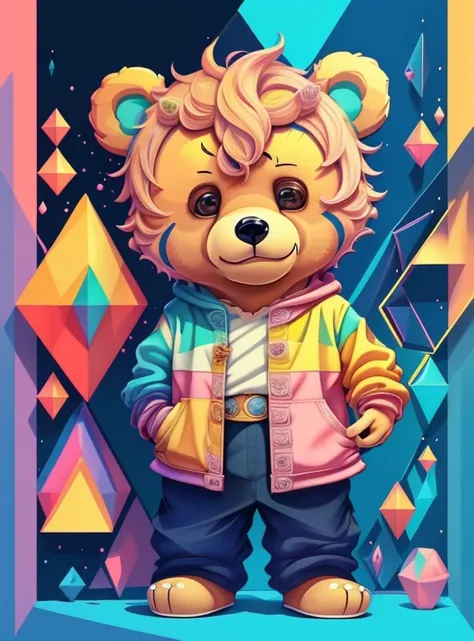 ) ((((cute bear) ((Mikey)) - Criador: Walt Disney2023) ), ,, ( Walt Disney acolchoamento ,multidimensional geometric wall PORTRAIT, arte, Chibi,
Yang08k, lindo, Colouring,Rose
Primary works, qualidade superior, melhor qualidade, Arte Oficial, Beautiful and...