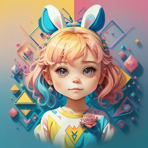 ) ((((cute bunny) ((Mikey)) - Criador: Walt Disney2023) ), ,, ( Walt Disney acolchoamento ,multidimensional geometric wall PORTRAIT, arte, Chibi,
Yang08k, lindo, Colouring,Rose
Primary works, qualidade superior, melhor qualidade, Arte Oficial, Beautiful an...