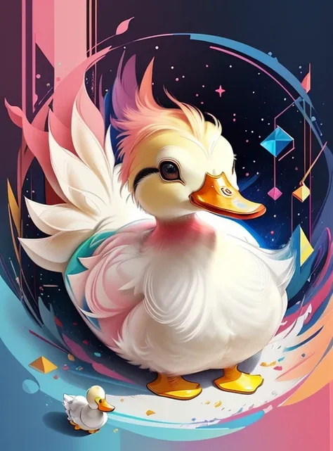 ) ((((cute duck) ((Mikey)) - Criador: Walt Disney2023) ), ,, ( Walt Disney acolchoamento ,multidimensional geometric wall PORTRAIT, arte, Chibi,
Yang08k, lindo, Colouring,Rose
Primary works, qualidade superior, melhor qualidade, Arte Oficial, Beautiful and...