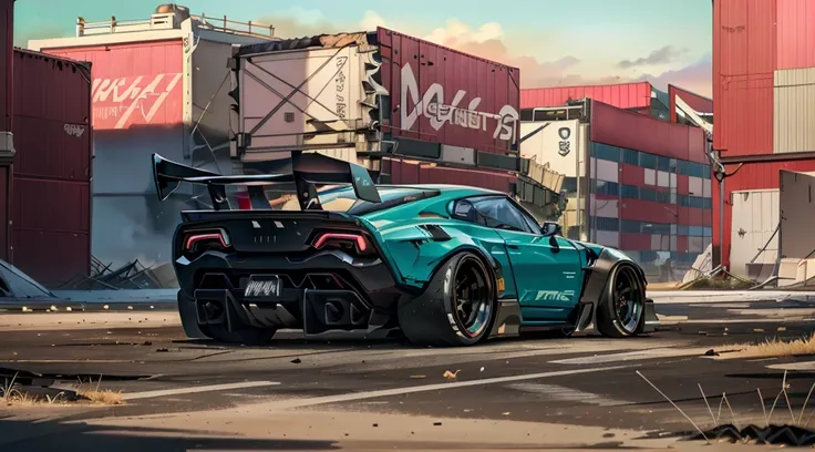 Supercar concept art((pastel pink, electric blue, black paintwork)), jonsibal design works, hycode cars body kit, creatively inspired by race games like Forza horizon, gran Turismo and Asphalt 9: legends visual aesthetic, trending hodoor, cars coops, mopar...