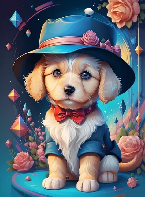 ) ((((cute puppy with a hat) ((Mikey)) - Criador: Walt Disney2023) ), ,, ( Walt Disney acolchoamento ,multidimensional geometric wall PORTRAIT, arte, Chibi,
Yang08k, lindo, Colouring,Rose
Primary works, qualidade superior, melhor qualidade, Arte Oficial, B...