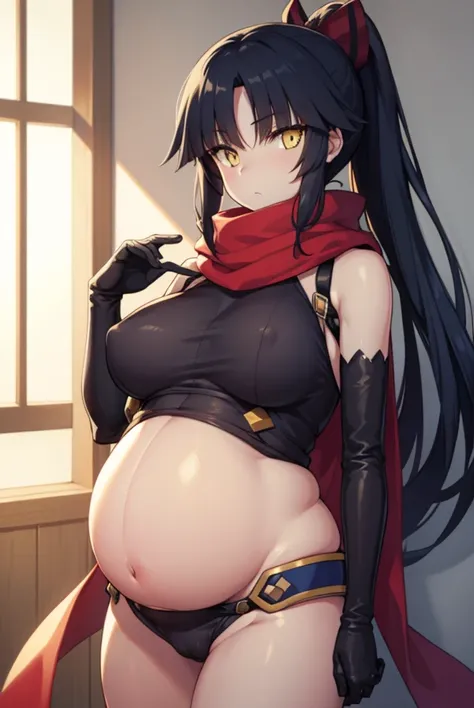 danzoukatou, danzou katou, android, black hair, long hair, ponytail, (yellow eyes:1.5),
BREAK bodysuit, covered navel, elbow gloves, gloves, scarf,
BREAK looking at viewer,
BREAK outdoors,
BREAK (masterpiece:1.2), best quality, high resolution, unity 8k wa...