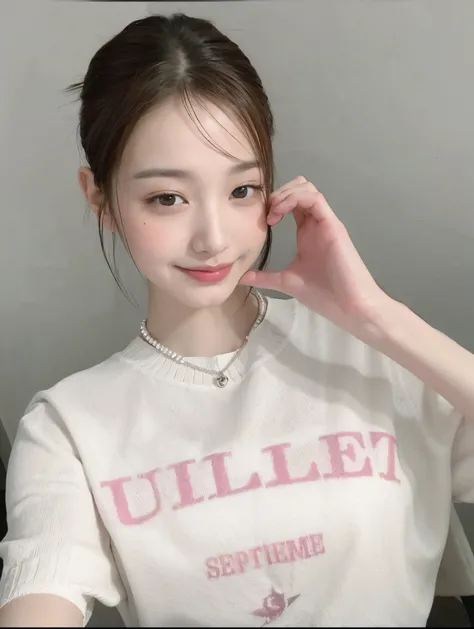 puffy Asian woman in a white sweater and a necklace, dilraba dilmurat, Ulzzang, linda Delphine, Reluvy5213, tzuyu de duas vezes, Yoshitomo Nara, Lee Ji - Eun, Lee Ji-eun, smileeeeeee, Huleeb, Derretimento, Lv