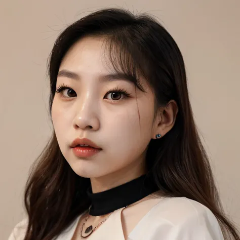 jennie kim, with eyebrow and lip piercings