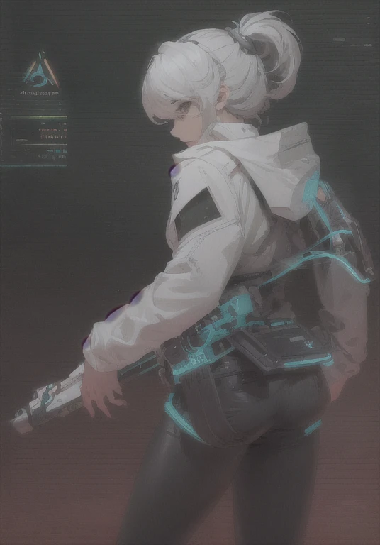 ((La mejor calidad)), ((obra maestra)), (muy detallado:1.3), ...............................................................................................................................................3D, Beautiful (cyberpunk:1.3) Mujer hacker, peinado ...